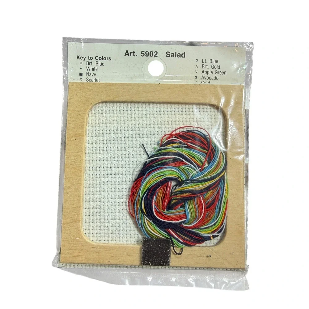 Needle Magic Stitch +‎ Frame Counted Cross Stitch Kit Salad Art 5902 New